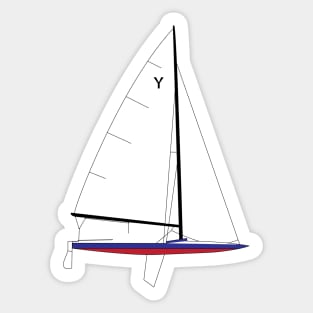 Y-Flyer Sailboat Sticker